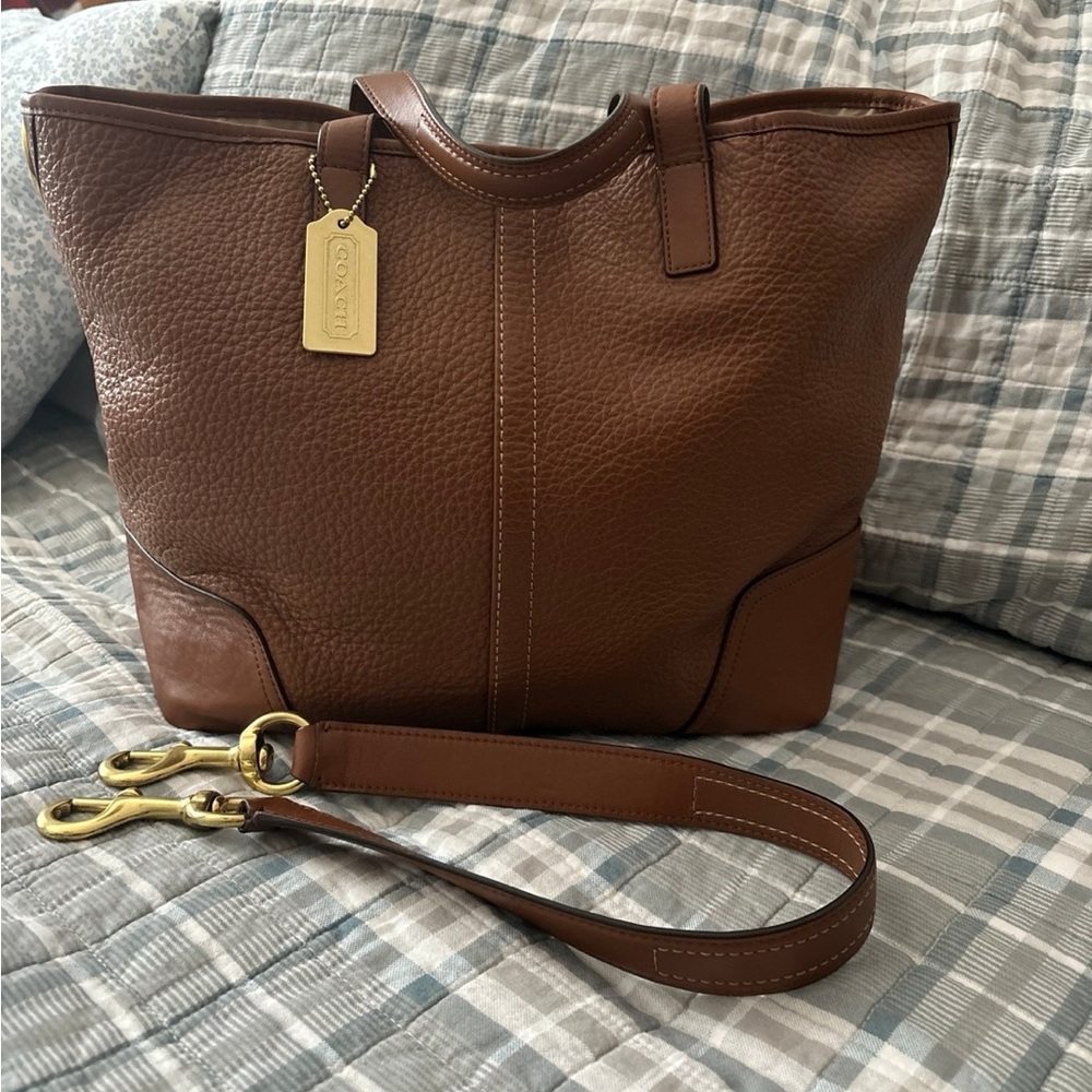 Coach Chestnut Leather Tote Bag